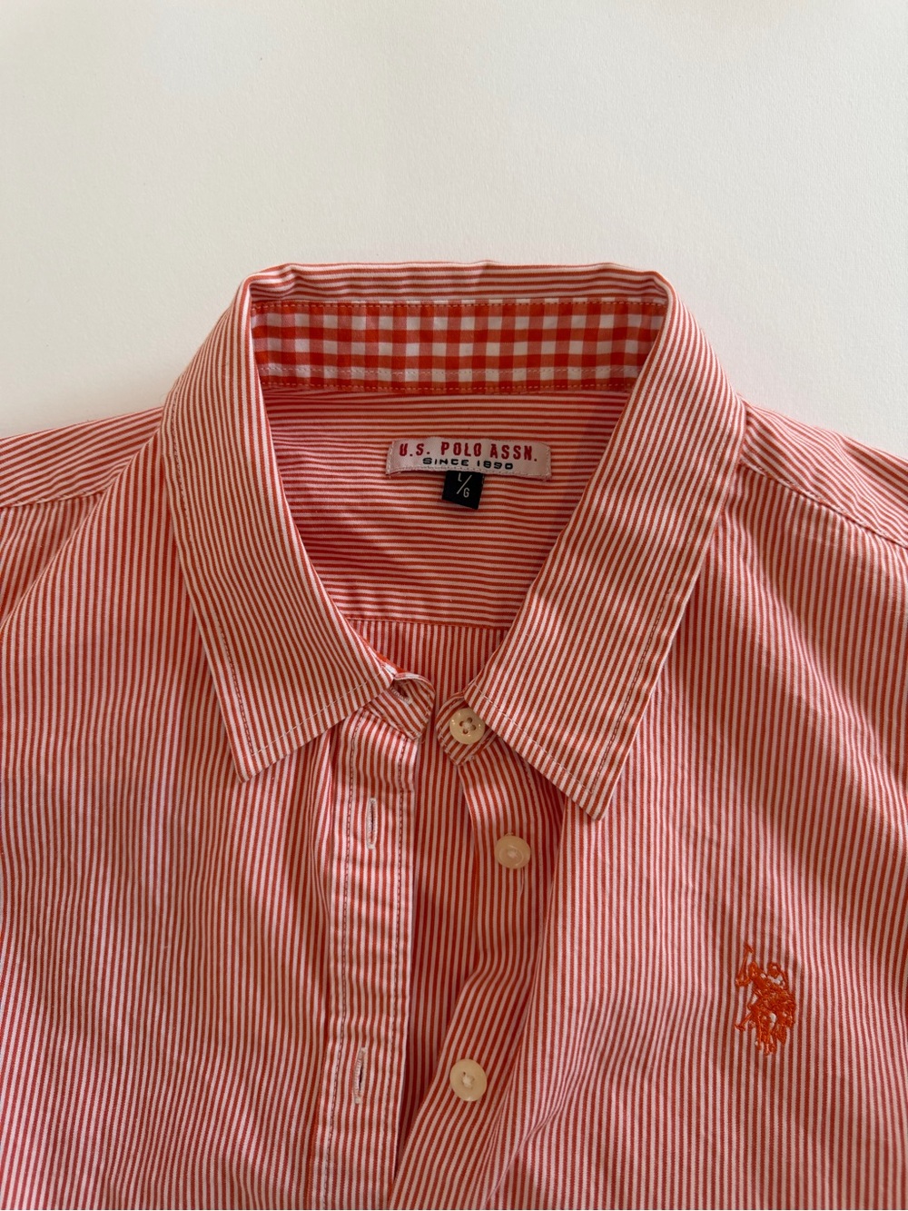 U.S. Polo Assn. Striped Fitted Blouse - Picture 2 of 3